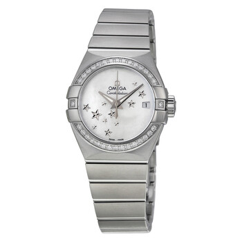 Constellation Automatic Diamond Mother of Pearl Dial Watch 123.15.27.20.05.001