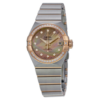 Constellation Brown Mother of Pearl Diamond Automatic Watch