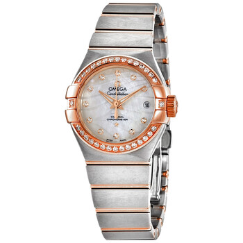Constellation CoAxial White MothofPearl Dial 27 mm Watch 123.25.27.20.55.005