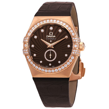 Constellation Diamond Brown Dial Watch 123.58.35.20.63.001