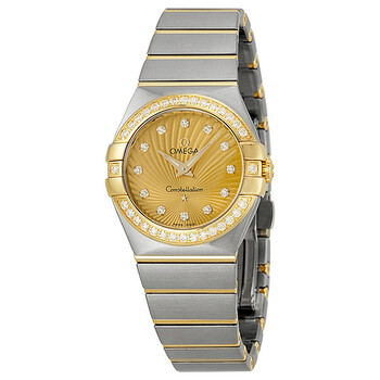 Constellation Diamond Yellow Gold Dial TwoTone Steel Watch