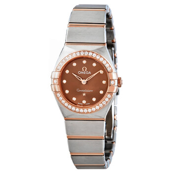 Constellation Manhattan Quartz Diamond Brown Dial 25 mm Watch 131.25.25.60.63.001