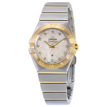 Constellation Mother of Pearl Dial Stainless Steel and 18kt Yellow Gold Watch 123.20.27.60.55.008