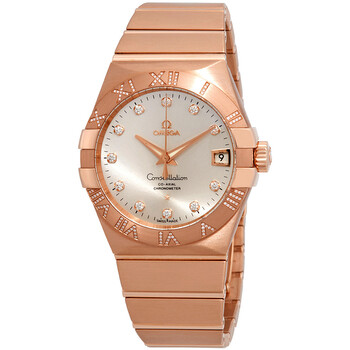Constellation Silver Dial 18kt Rose Gold Watch 123.55.38.21.52.007