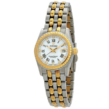 Cosmo Automatic White Dial Watch 729 SY019