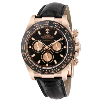 Cosmograph Daytona Automatic Black Dial 18kt Rose Gold Watch 116515LN