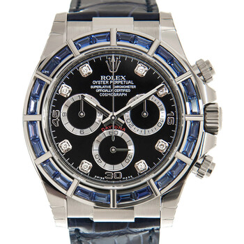 Cosmograph Daytona Chronograph Automatic Chronometer Diamond Blue Dial Watch 116589DBLSACI