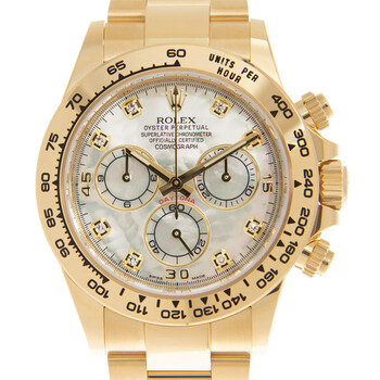 Cosmograph Daytona Chronograph Automatic Diamond White Mother of Pearl Dial Watch 116508WMDO