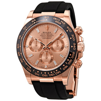 Cosmograph Daytona Pink Diamond Dial Chronograph Oysterflex Watch 116515PKDR