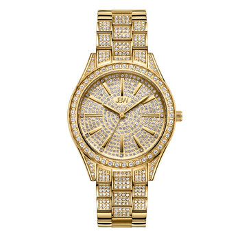 Cristal 34 Quartz Diamond Gold Dial Watch J6383A