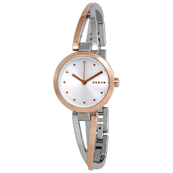 Crosswalk Quartz Silver Dial Twotone Watch NY2791