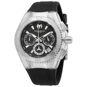 Cruise Quartz Black Dial Watch TM120034
