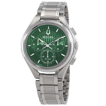 Curv Chronograph Quartz Green Dial Watch 96A297