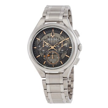 Curv Chronograph Quartz Grey Dial Watch 96A298
