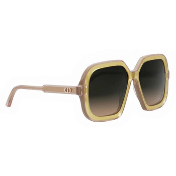 DIORHIGHLIGHT S1I Green Gradient Square Sunglasses CD40123I 39P