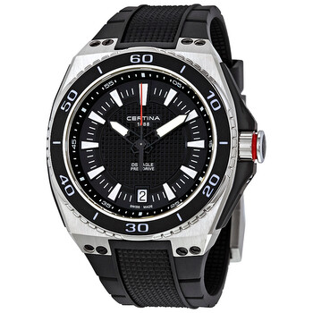 DS Eagle Black Dial Black Rubber Watch C023.710.27.051.00