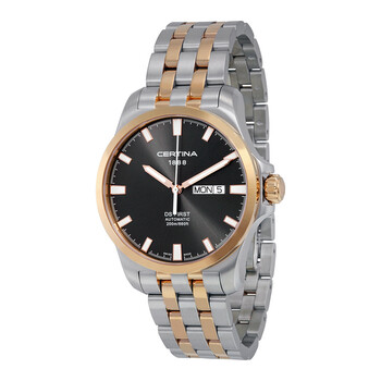 DS First DayDate Automatic Black Dial Twotone Watch C014.407.22.081.00