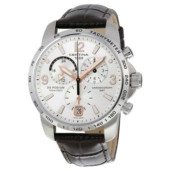 DS Podium GMT Silver Dial Quartz Watch C0016391603701