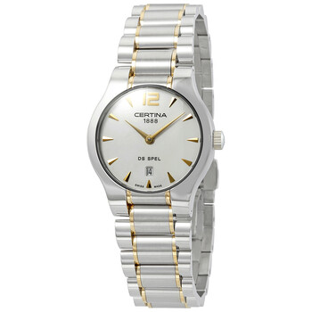 DS Spel Lady Round White Mother of Pearl Dial Watch C012.209.22.037.00