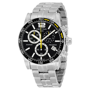 DS Sport Chronograph Black Dial Stainless Steel Watch C027.417.11.057.03
