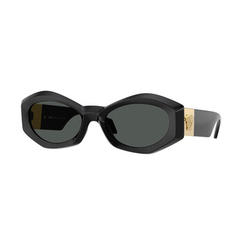 Dark Grey Geometric Sunglasses VE4466U GB187