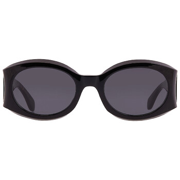 Dark Grey Oval Sunglasses SF2008S 001