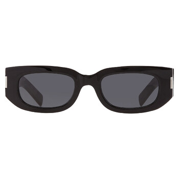 Dark Grey Oval Sunglasses SL 697 001