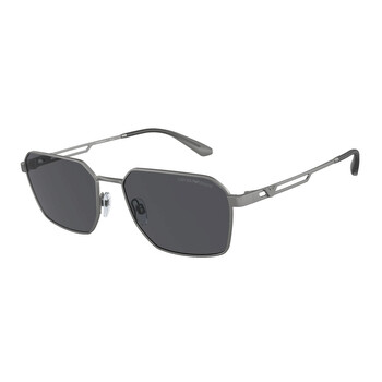 Dark Grey Rectangular Sunglasses EA2140 300387