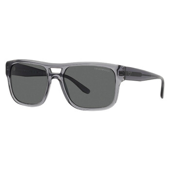 Dark Grey Square Sunglasses EA4197F 502987