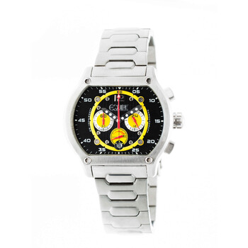 Dash Chronograph Black Dial Stainless Steel Watch E708