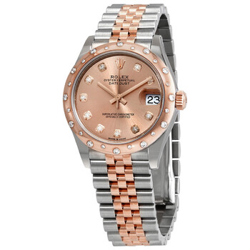 DateJust 31 Rose Dial Automatic Steel and 18kt Everose Gold Jubilee Watch 278341PDJ