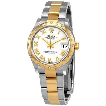 Datejust 31 Automatic White Dial Steel and 18kt Yellow Gold Oyster Watch 278343WRO