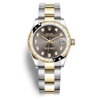 Datejust 31 Dark Grey Diamond Dial Automatic Steel and 18kt Yellow Gold Oyster Watch 278343DGYDO