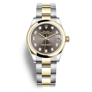 Datejust 31 Dark Grey Diamond Dial Steel and 18kt Yellow Gold Oyster Watch 278243GYDO