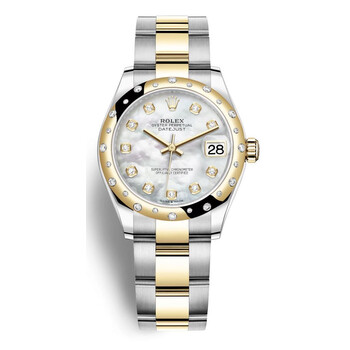 Datejust 31 Mother of Pearl Diamond Dial Automatic Steel and 18kt Yellow Gold Oyster Watch 278343DGYDO