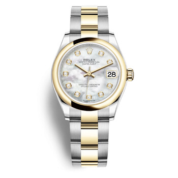 Datejust 31 Mother of Pearl Diamond Dial Steel and 18kt Yellow Gold Jubilee Watch 278243MDO