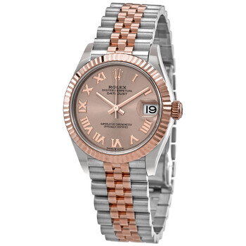 Datejust 31 Rose Roman Dial Automatic Steel and 18kt Everose Gold Jubilee Watch 278271PKRJ