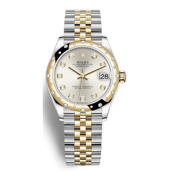 Datejust 31 Silver Diamond Dial Automatic Steel and 18kt Yellow Gold Jubilee Watch 278343SDJ