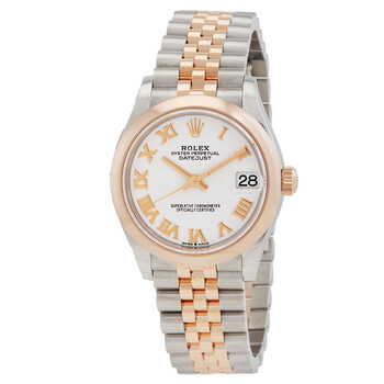 Datejust 31 White Dial Automatic Steel and 18kt Everose Gold Jubilee Watch 278241WRJ