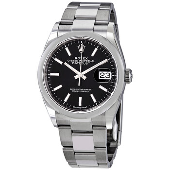 Datejust 36 Automatic Black Dial Oyster Watch 126200BKSO