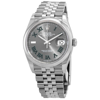 Datejust 36 Automatic Grey Dial Watch 126200GYRJ