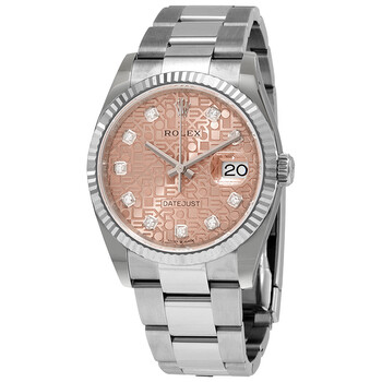 Datejust 36 Pink Jubilee Diamond Dial Automatic Oyster Watch 126234PJDO