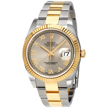 Datejust 36 Rhodium Dial Steel and 18K Yellow Gold Watch 116233RRO