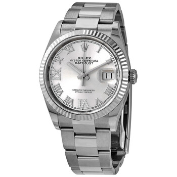 Datejust 36 Silver Diamond Dial Automatic Oyster Watch 126234SRDO