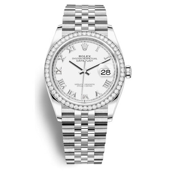 Datejust 36 White Dial Automatic Jubilee Watch 126284WRJ