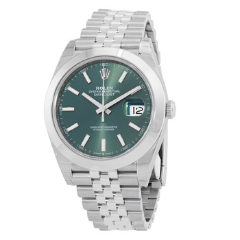 Datejust 41 Mint Green Dial Automatic Jubilee Watch M1263000020