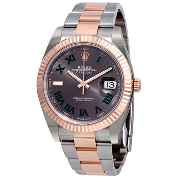 Datejust 41 Slate Dial Steel and 18kt Everose Gold Oyster Watch 126331GYRO