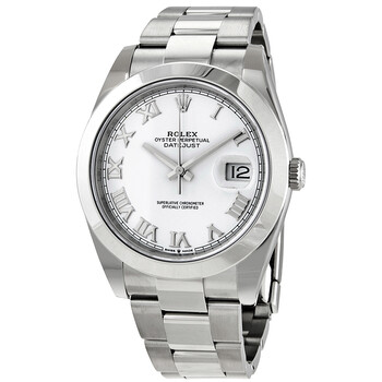 Datejust 41 White Dial Automatic Oyster Watch 126300WSO