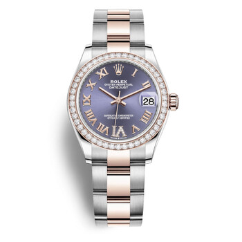 Datejust Aubergine Dial Automatic Steel and Everose Gold Oyster Watch 278381AURDO