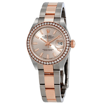 Datejust Automatic Steel and 18K Everose Gold Oyster Watch 279381RBR